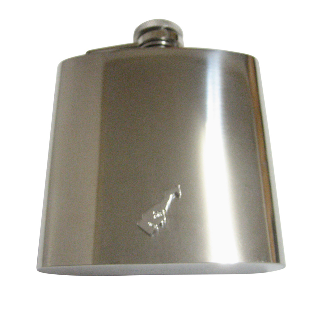 Monaco Map Shape Pendant 6oz Flask - image 1